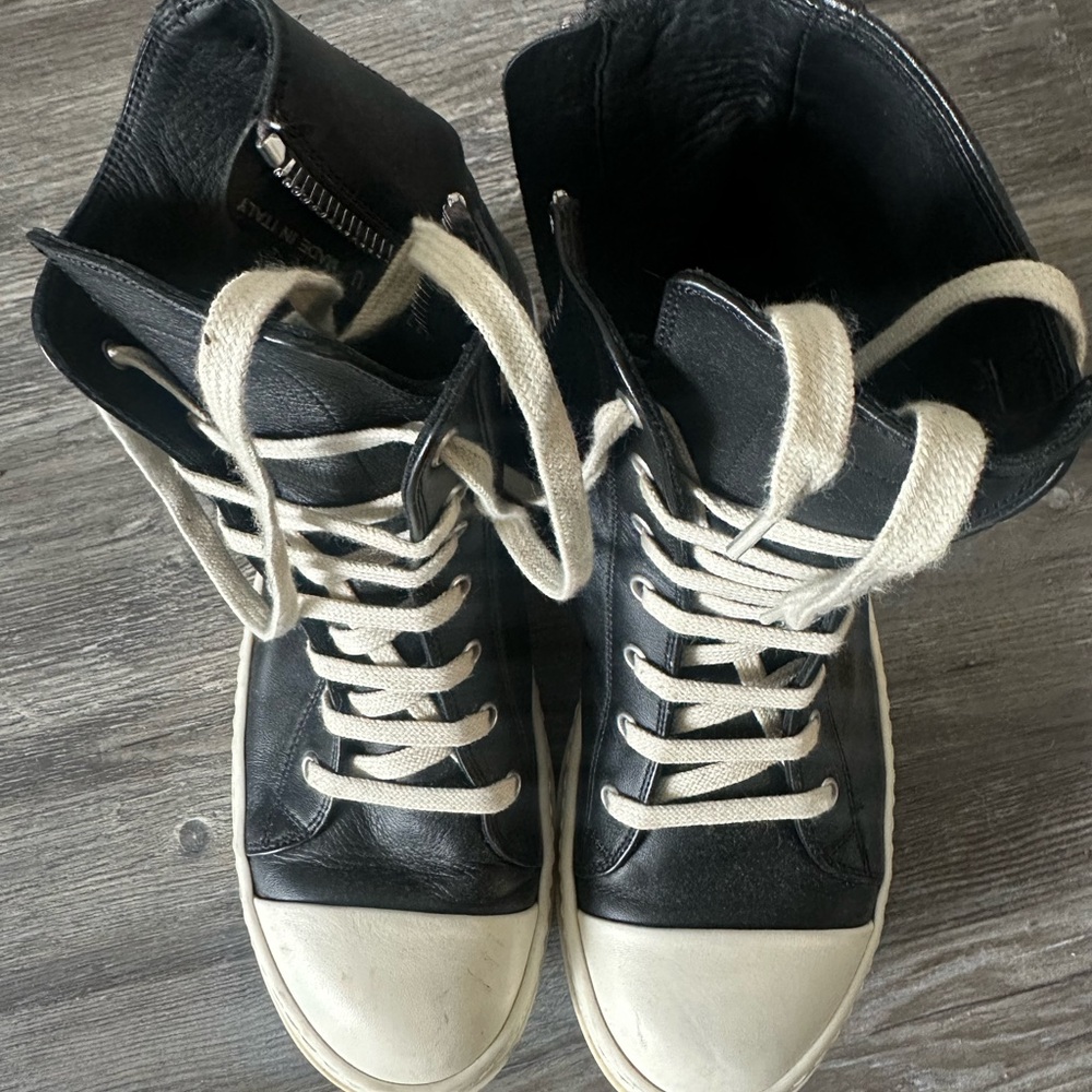 Rick Owens Leather Sneakers 39